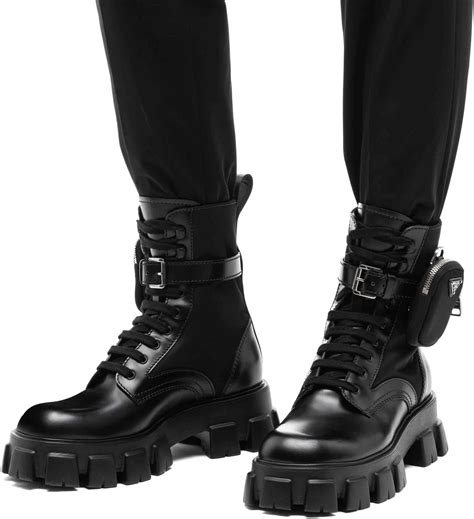 prada combat boots men's|Prada ankle boots men's.